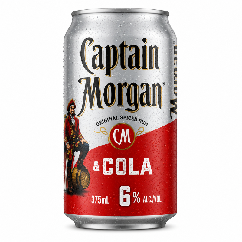 CAPT MORGAN & COLA 6% CAN 375ML