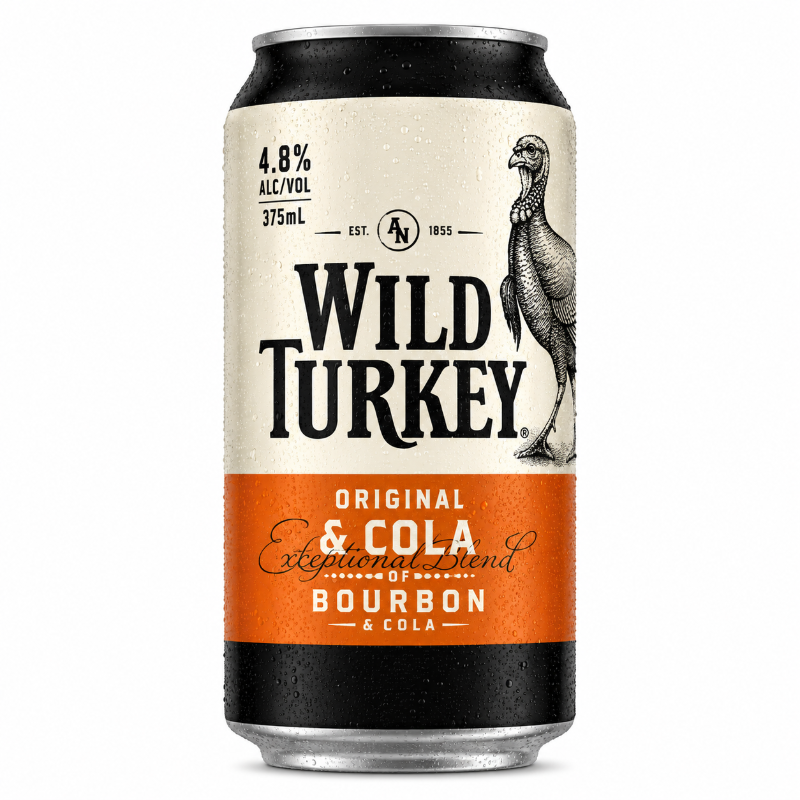 Wild Turkey 101 Z/S & Cola 375ml