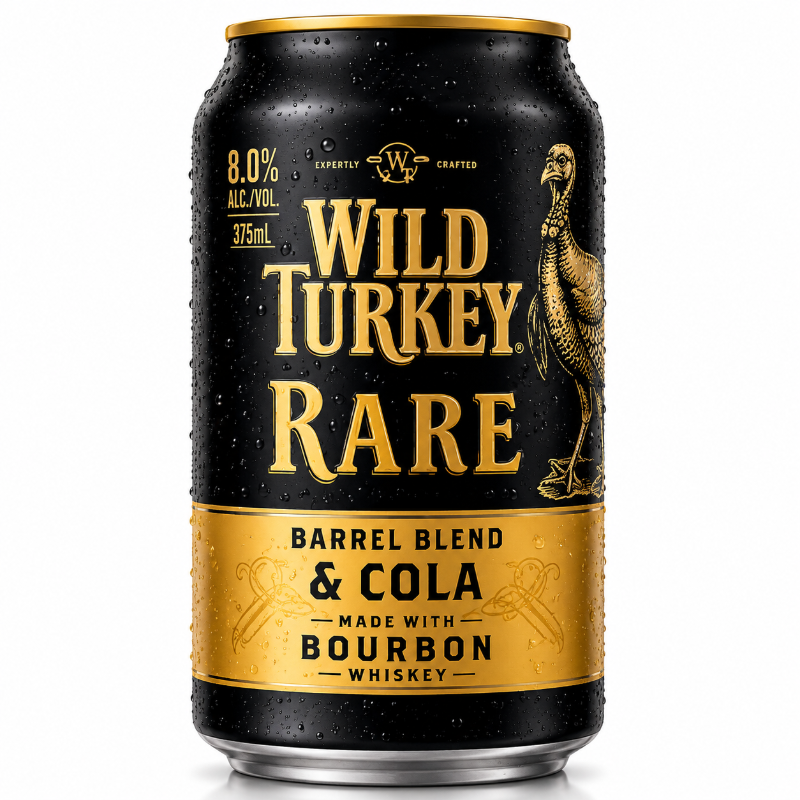 WILD TURKEY RARE & COLA 8% CAN 375ML