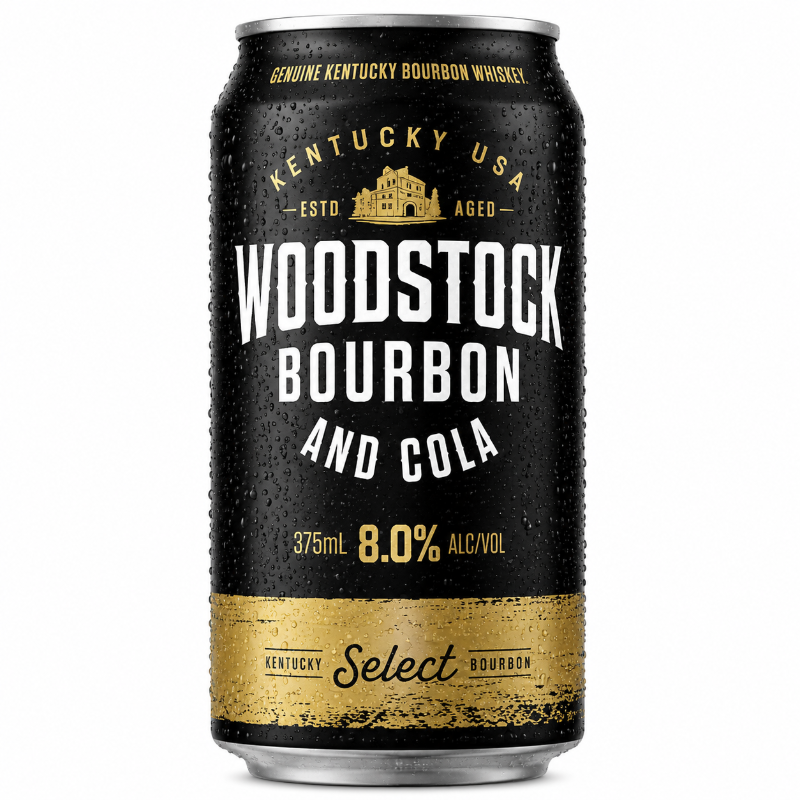 WOODSTOCK & COLA 8% CAN 375ML