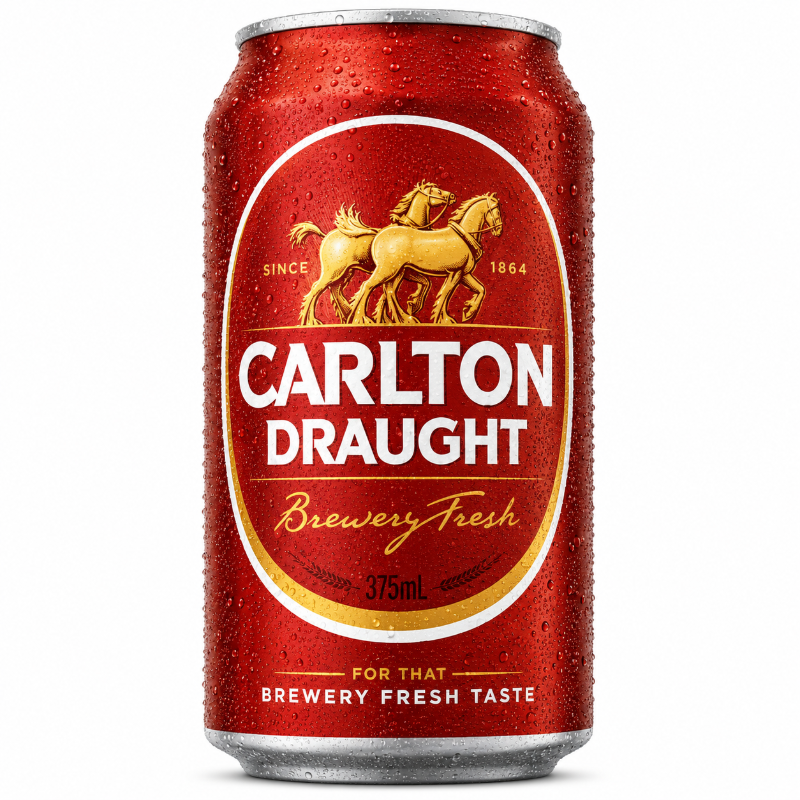 CARLTON DRAUGHT CAN 10PK 375ML