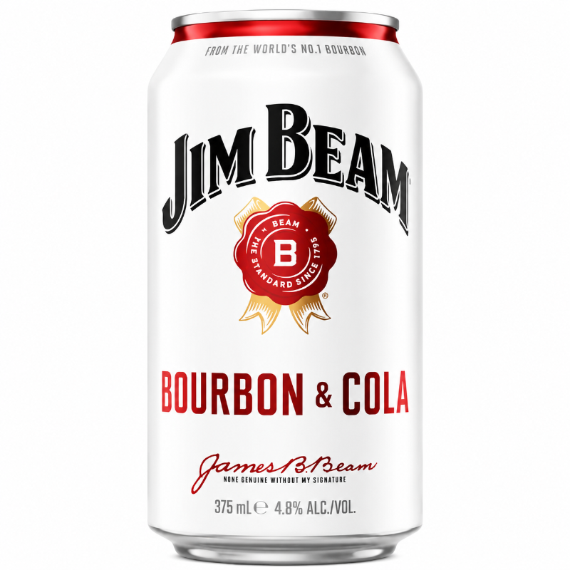 JIM BEAM & COLA 4.8% 375ML