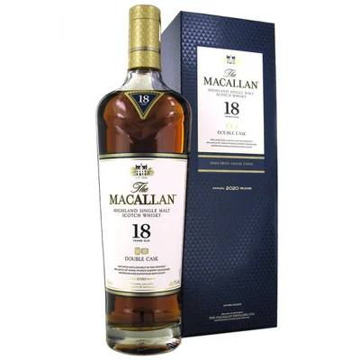 The Macallan Double Cask 18 Year Old Single Malt Scotch Whisky (Annual 2020 Release) 700ml