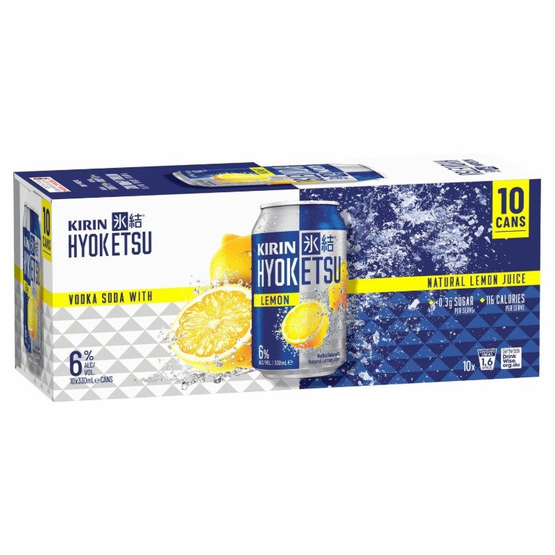 Kirin Hyoketsu Lemon 6% 10 Pack Cans 330ml