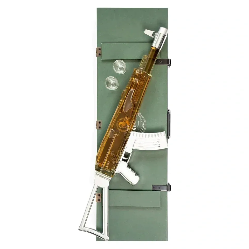 Gatling AK-47 Premium Vodka + 3 shot glasses 700mL