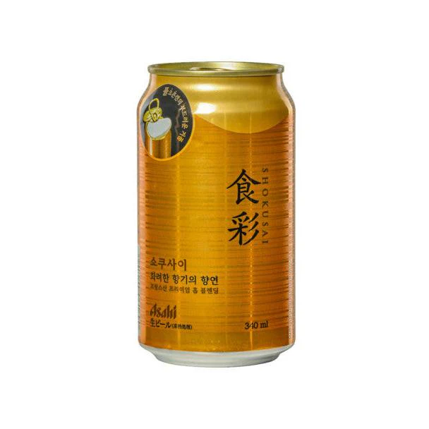 Asahi Shokusai Premium Japanese Beer 340ml x 24