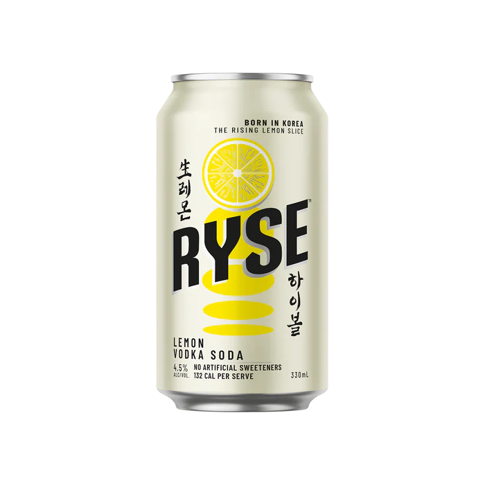 RYSE Vodka Lemon Soda Cans 330ml