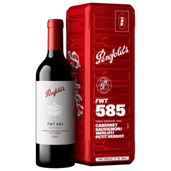 Penfolds FWT 585 Cabernet Sauvignon Merlot Petit Verdot 2022 Limited Edition Holiday Gift Box