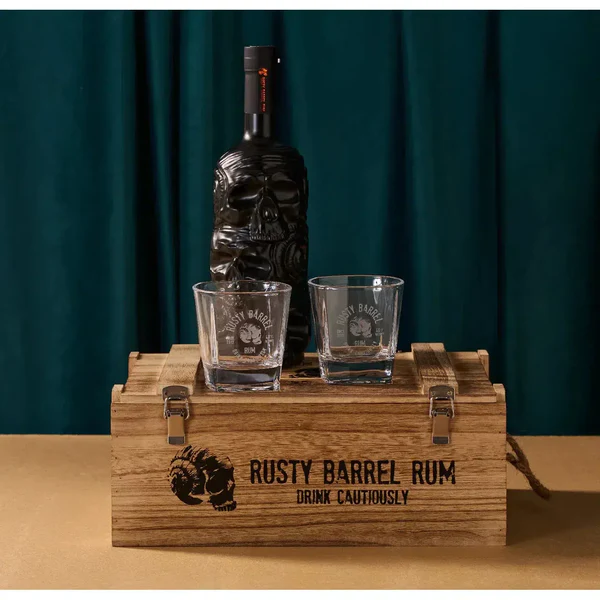 Rusty Barrel Gold Rum Gift Pack 700ml