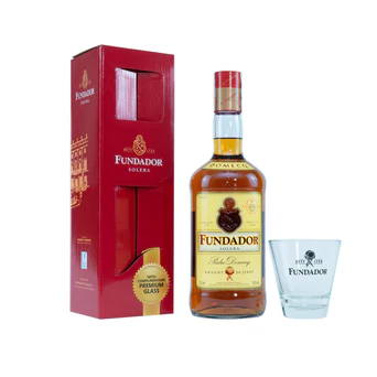 Fundador Brandy de Jerez Solera Gift Pack 1L