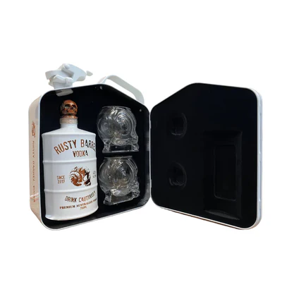 Rusty Barrel Vodka Jerry Can Limited Edition Gift Pack (White) 700ml
