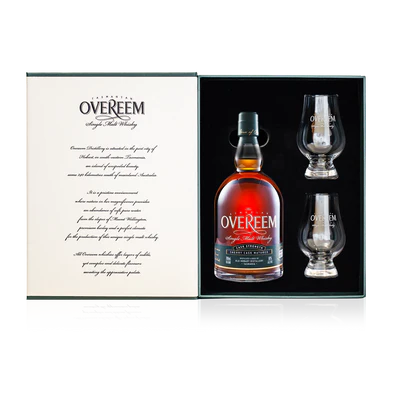 Overeem Cask Strength Sherry Single Malt Whisky Gift Pack 700ml