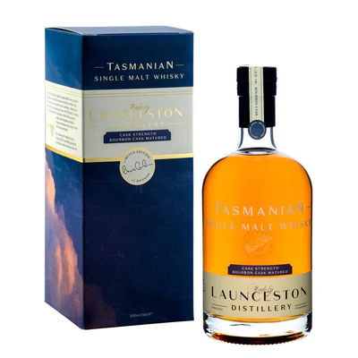 Launceston Distillery Cask Strength Bourbon Cask Matured Single Malt Australian Whisky 500ml