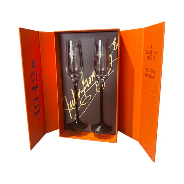 2x Don Julio 1942 Flute Glasses