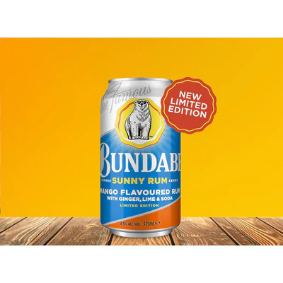 Bundaberg Sunny Rum Series Mango Rum, Ginger, Lime & Soda 375ml