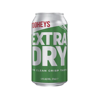 Tooheys Extra Dry 30pk Can 375ml