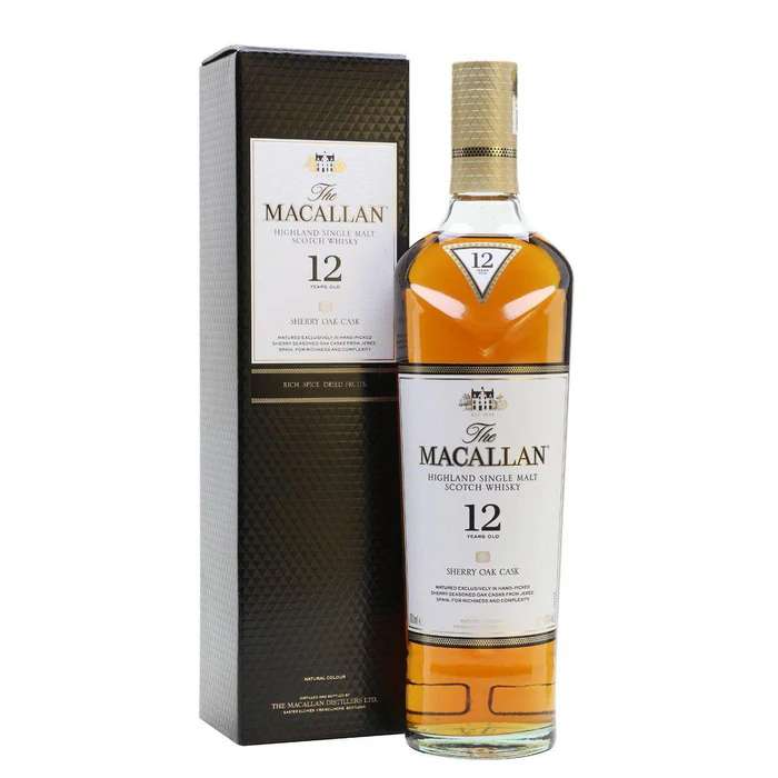 The Macallan 12 Year Old Sherry Cask Single Malt Scotch Whisky 700 ml