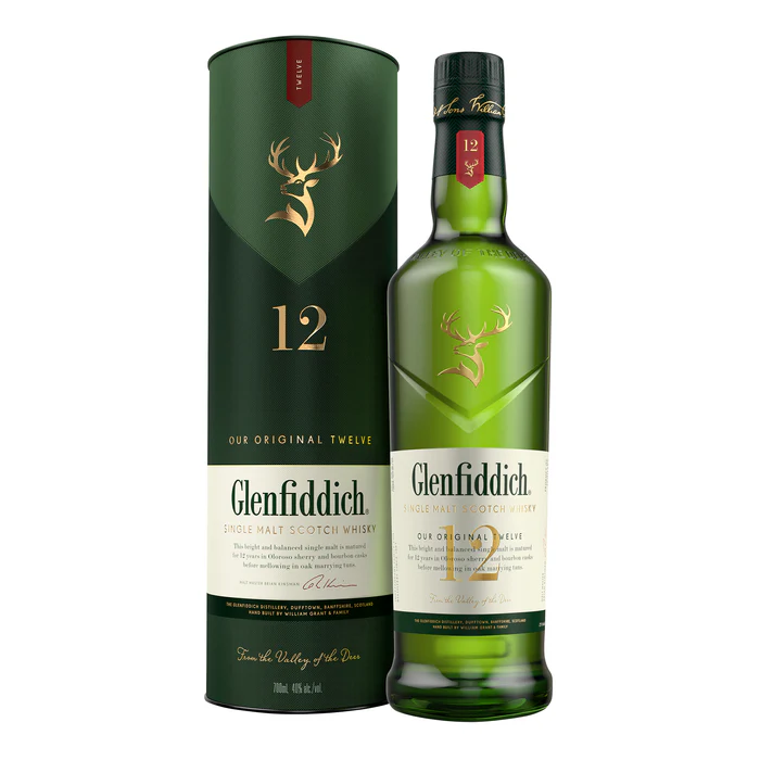 Glenfiddich 12 Year Old Single Malt Scotch Whisky 700 ml