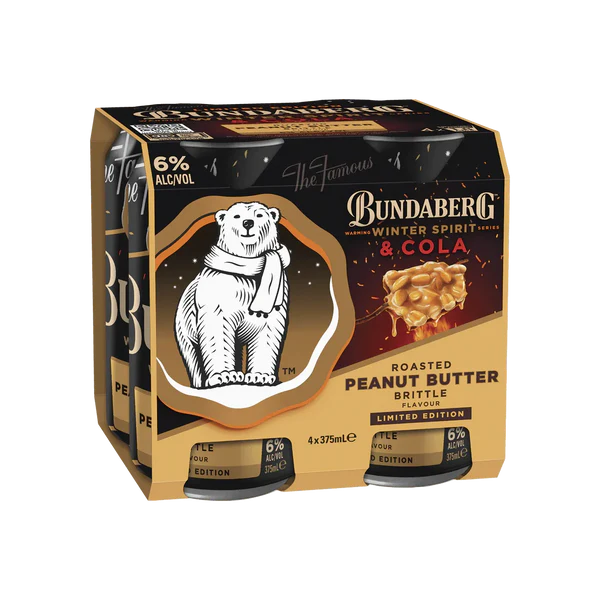 Bundaberg Winter Series Peanut Butter Brittle & Cola 6% Cans 375ml