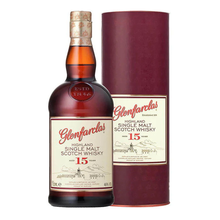 Glenfarclas 15 Year Old Single Malt Scotch Whisky 700 ml