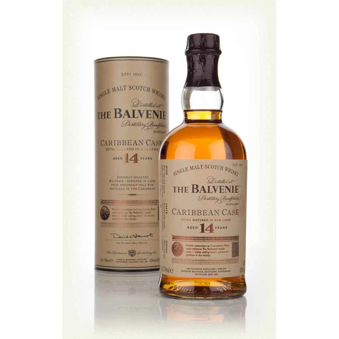 The Balvenie 14 Year Old Caribbean Cask Single Malt Scotch Whisky 700 ml
