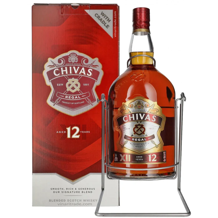 Chivas Regal 12 Year Old Scotch Whisky Cradle 4.5 L