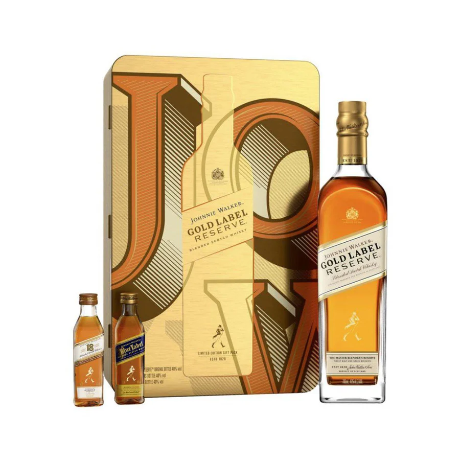 Johnnie Walker Gold Label Reserve + Minis Gift Pack