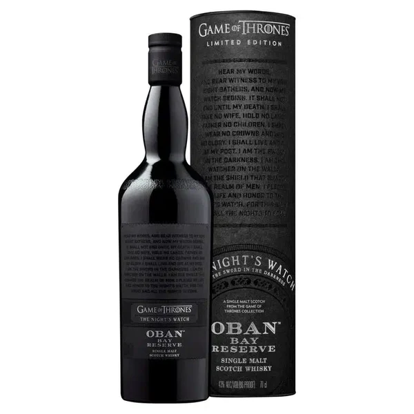 Oban Bay Reserve Game of Thrones The Night's Watch Single Malt Whisky 700ml