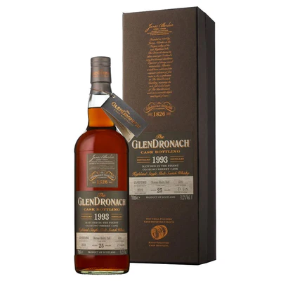 Glendronach 25 Year Old Single Malt Whisky 1993 Single Cask 700ml
