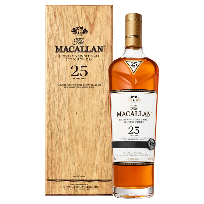 The Macallan 25 Year Old Sherry Oak Cask Single Malt Scotch Whisky 700 ml