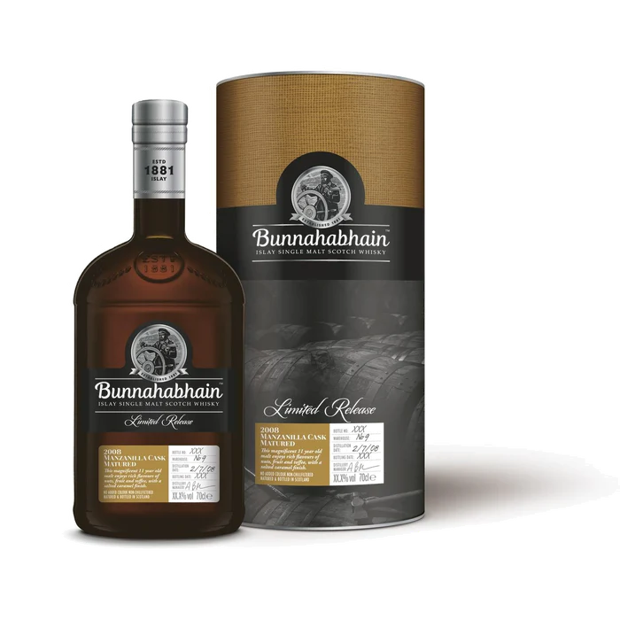 Bunnahabhain 2008 Manzanilla Cask Matured 11 Year Old Single Malt Scotch Whisky 700 ml