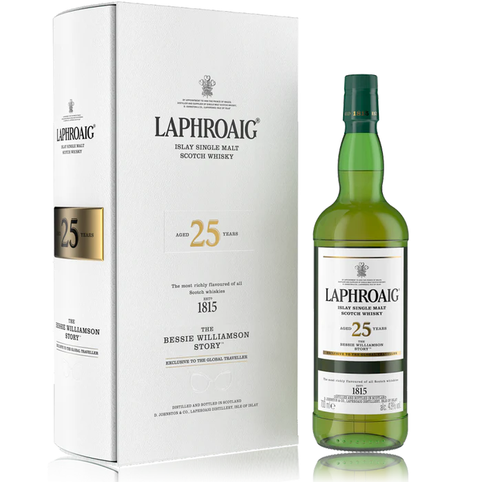 Laphroaig Bessie Williamson Story 25 Year Old Limited Edition Whisky 700ml
