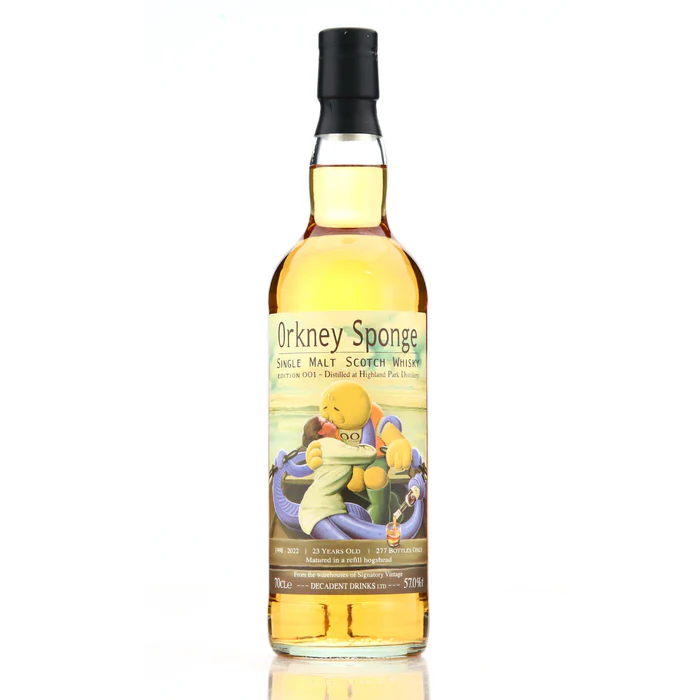 OrkneySponge Edition No. 1 1998 Highland Park 23 Year Old Single Cask Single Malt Scotch Whisky