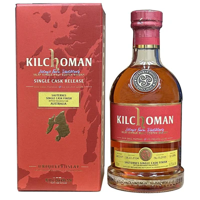 Kilchoman 8 Year Old Sauternes Single Cask Finish Australia Exclusive Whisky 700ml
