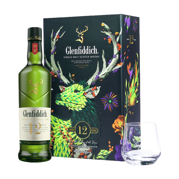 Glenfiddich 12 Year Old Single Malt Scotch 2025 Limited Edition Gift pack 700ml
