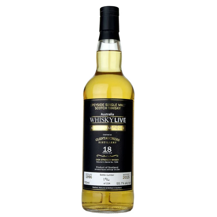 Glentauchers 18 Year Old Single Cask Whisky Live Australia Exclusive Whisky 700 ml