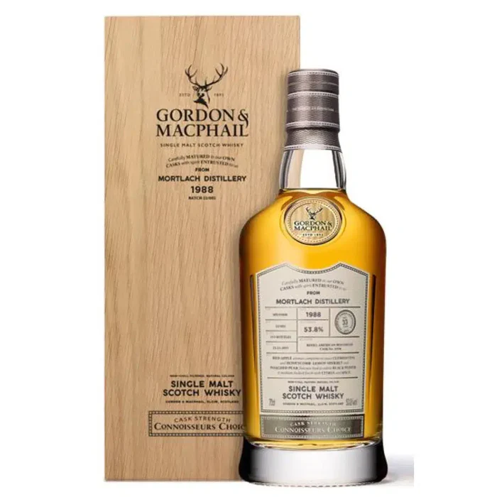 1988 Gordon & Macphail Connoisseurs Choice Mortlach 33 Year Old Cask Strength Single Malt Scotch Whisky 700 ml