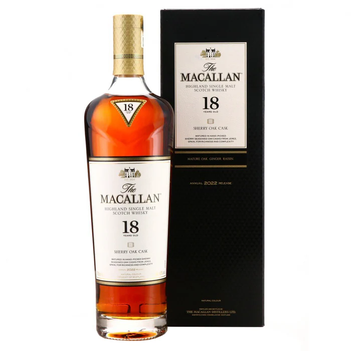 Macallan 18 Year Old Sherry Oak 2022 Release 700 ml